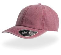 Atlantis Unisex 6-Panel Vintage Kappe Klassische Cap DIGG burgundy one size