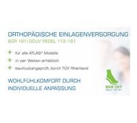 Atlas Einlegesohlen ERGO-MED red high Gr. 36-48 für Schuhe und Arbeitsschuhe, Größe: 36