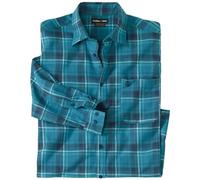 ATLAS FOR MEN - Kariertes Flanellhemd Winter - XXL