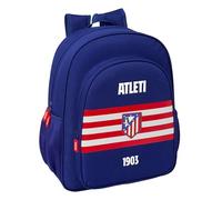 ATLÉTICO DE MADRID Schulrucksack für Kinder, anpassbar an den Kinderwagen, ideal für Kinder im Schulalter, bequem und vielseitig, Qualität und Widerstandsfähigkeit, 32 x 12 x 38 cm