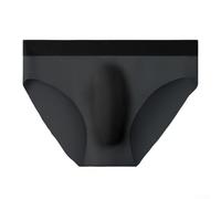 Atmen Sie bequem in nahtlosen Herren-Boxershorts, weicher Stoff, der Sie den ganzen Tag kühl hält (2XL Schwarz)