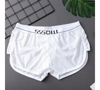 Atmen Sie einfach mit nahtlosen Boxershorts aus Eisseide, ideal für alle Jahreszeiten (3XL Weiß)