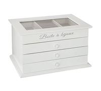 Schmuckaufbewahrungsbox 5Five - Schmuckkasten mit drei Schubladen - L 25x17x15cm