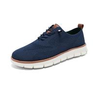 Atmungsaktive, bequeme Herren-Wanderschuhe mit breiter Zehenbox, leichte Mesh-Freizeitschuhe for den täglichen Gebrauch und verschiedene Aktivitäten(Dark blue,40 EU)