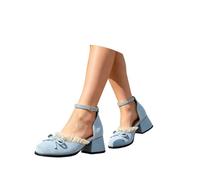 Atmungsaktive -Freizeitschuhe mit weichen Sohlen, Mesh-Obermaterial, Freizeitschuhe in Übergrößen (Sky Blue-4, 36)
