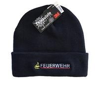 Atmungsaktive Navy Pudelmütze Feuerwehr BaWü mit Stauferlöwe Bestickt, 3M-Thinsulate Insulation