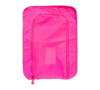 Atmungsaktive Netz-Schuh-Tragetasche, wasserabweisend, faltbares Design mit separaten Fächern, wasserdichte Schuhtasche, rosarot, Einheitsgröße