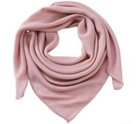 Atmungsaktiver Baumwoll-Leinen-Schal, quadratisch, 90 x 90 cm, geeignet für warmes Klima, als Kopftuch oder leichter Halsschutz, Rosa