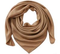 Atmungsaktiver Baumwoll-Leinen-Schal, quadratisch, 90 x 90 cm, geeignet für warmes Klima, als Kopftuch oder leichter Halsschutz (Khaki)