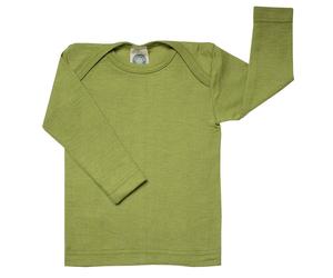 Atmungsaktives Wolle Seide Shirt grün 116