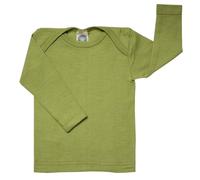 Atmungsaktives Wolle Seide Shirt grün 98/104