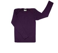 Atmungsaktives Wolle Seide Shirt pflaume lila 74/80
