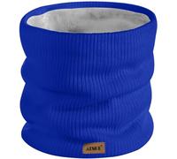 ATNKE Winter Warm Halsschlauch Verdicken Sie Winddichte Schals Staub Gesichts Maske Ski Doppel Lagen Fleece Gefüttert Strick Schal Geschenke für Männer und Frauen/Blue