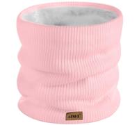 ATNKE Winter Warm Halsschlauch Verdicken Sie Winddichte Schals Staub Gesichts Maske Ski Doppel Lagen Fleece Gefüttert Strick Schal Geschenke für Männer und Frauen/Light Pink