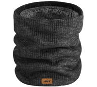 ATNKE Winter Warm Halsschlauch Verdicken Sie Winddichte Schals Staub Gesichts Maske Ski Doppel Lagen Fleece Gefüttert Strick Schal Geschenke für Männer und Frauen/Dark Grey