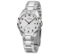 Atrium - Armbanduhr Atrium A45-30 in Edelstahl mit Saphirglas sowie weißen Zifferblatt und Faltschließe