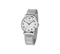 Atrium Damen-Armbanduhr Analog Quarz mit Edelstahl Zugband Flexband Silberfarben A37-50