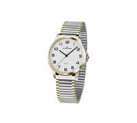 Atrium Damen-Armbanduhr Analog Quarz mit Edelstahl Zugband Flexband Silberfarben Goldfarben Bicolor A37-64