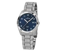 Atrium Herren-Armbanduhr Edelstahl Saphirglas Analog Quarz 10 bar mit Datum und Edelstahl Armband Silberfarben A42-35