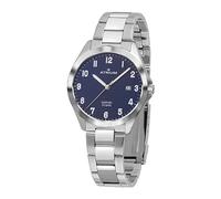 Atrium Herren Armbanduhr Edelstahl Saphirglas Analog Quarz 10 bar mit Datumsanzeige und Edelstahlband Silberfarben A45-35