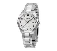 Atrium Herren Armbanduhr Edelstahl Saphirglas Analog Quarz 10 bar mit Datumsanzeige und Edelstahlband Silberfarben A45-30