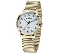 Atrium - Vergoldete Damenarmbanduhr A13-60 mit flexiblen Zugarmband der Marke Atrium