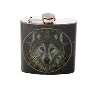 Attitude Clothing Lisa Parker Wolf Hip Flask