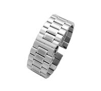 ATYJMOK 22m 24mm 26mm 28mm 30mm Metall-Edelstahl-Herrenarmband, geeignet for DIESEL DZ7395 4476 4496(F silver,22mm)