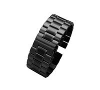 ATYJMOK 22m 24mm 26mm 28mm 30mm Metall-Edelstahl-Herrenarmband, geeignet for DIESEL DZ7395 4476 4496(F Black,24mm)