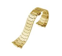 ATYJMOK Massives Edelstahlarmband, passend for Tissot PRX 35MM/40MM-Serie, spezielle Schnittstelle, modische Uhrenarmband-Ersatzteile(Gold logo)