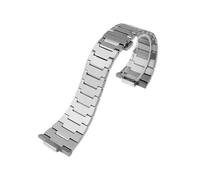 ATYJMOK Massives Edelstahlarmband, passend for Tissot PRX 35MM/40MM-Serie, spezielle Schnittstelle, modische Uhrenarmband-Ersatzteile(Silver logo)