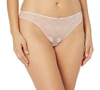 Aubade Softessence, Tanga, String mit Stickereien und Mesh, Sexy Lingerie für Damen, Damen String, Dezent und sinnlich, Farbe: Nude