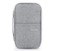 Aucuu Reisepass Tasche Familie, Reisepass Schutzhülle, Reiseorganizer Wasserdicht, Reiseunterlagen Organizer, Tragbare Reisepasshülle Ausweistasche für Kreditkarten Reisedokumente Flugtickets