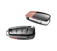 Audi 83A071208A Schlüsselblende Q3 Schlüsselabdeckung Original Key Cover, Pulsorange/brillantschwarz