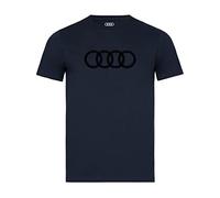 Audi Collection Unisex Ringe Herren T-Shirt, Blau, S