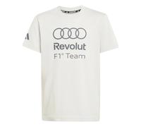 adidas Boy's Audi Formula ONE Team DNA Graphic Tee Youth, Chalk Pearl, 11-12 Years