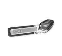 Original Audi A3 Schlüsselanhänger Metall Leder Anhänger Schlüsselring 3182500400
