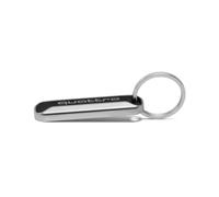 Audi Collection Audi 3182100500 Schlüsselanhänger quattro Logo Keyring, schwarz/silber, 62 x 14,5 x 8 mm