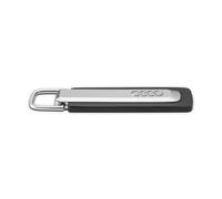 Audi Schlüsselanhänger Ring silber/schwarz 3182500100