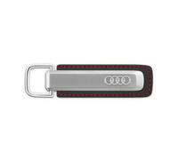 Original Audi Schlüsselanhänger S Logo Sport Raute Metall Leder Keyring 3182500200