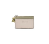 Audree Saffiano 2002361543 TOUS Kartenetui, Taupe und Grün