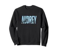 Audrey Sea Waves - Personalisierter Name Ocean Beach Art Sweatshirt