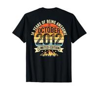 (Auf der Rückseite) Vintage 14 Geburtstag Dekorationen Männer 14 Jahre 2012 14 T-Shirt