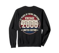 (Auf der Rückseite) Vintage 20 Geburtstag Dekorationen Männer 20 Jahre 2006 20 Sweatshirt