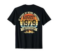 (Auf der Rückseite) Vintage 47 Geburtstag Dekorationen Männer 47 Jahre 1979 47 T-Shirt