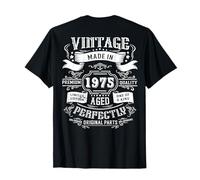 (auf der Rückseite) Vintage 51. Geburtstag Dekorationen 1975 51 Geburtstag T-Shirt