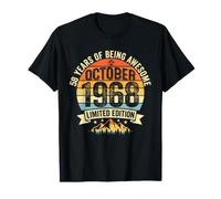 (Auf der Rückseite) Vintage 58 Geburtstag Dekorationen Männer 58 Jahre 1968 58 T-Shirt