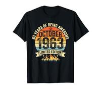(Auf der Rückseite) Vintage 63 Geburtstag Dekorationen Männer 63 Jahre 1963 63 T-Shirt