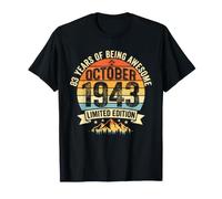 (Auf der Rückseite) Vintage 83 Geburtstag Dekorationen Männer 83yr 1943 83 T-Shirt