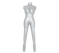 Aufblasbare weibliche Schaufensterpuppe, Torso, PVC, 154 cm Höhe, tragbar, kompaktes Design für Kleidung, Schmuck, Schals, Einzelhandel, Messen, Reisen, einfach aufzublasen, genaue Körpermaße